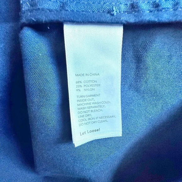 KATE SPADE SATURDAY | Navy Blue Collarless Trench Coat Buckle Side | Size XL - Picture 5 of 7